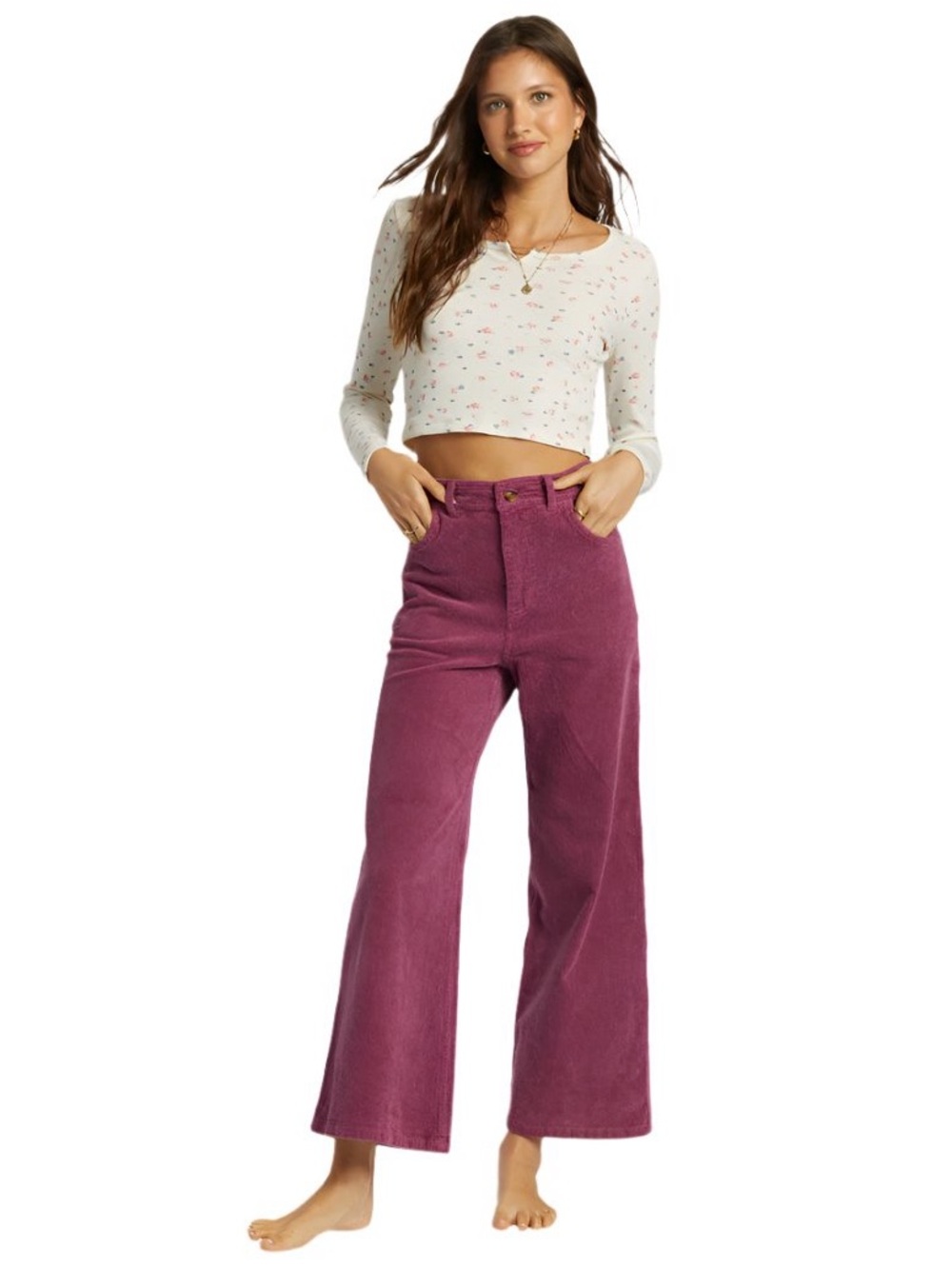 Billabong Corduroy Pants in Plum